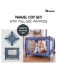 Hauck Travel Cot Sleep n Play Square Set Dark Blue