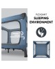 Hauck Travel Cot Sleep n Play Square Set Dark Blue