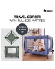 Hauck Travel Cot Sleep n Play Square Set Dark Green