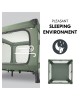 Hauck Travel Cot Sleep n Play Square Set Dark Green