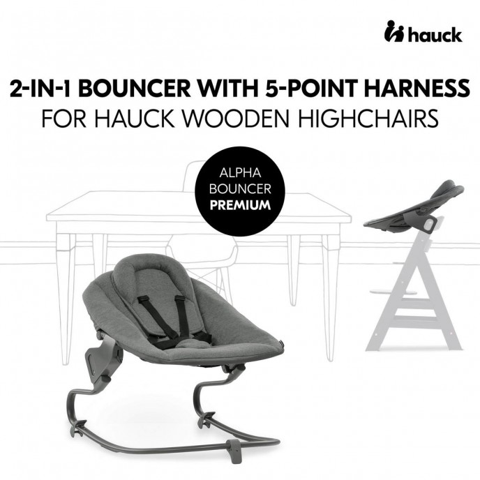 Hauck Alpha Bouncer Premium Dark Grey