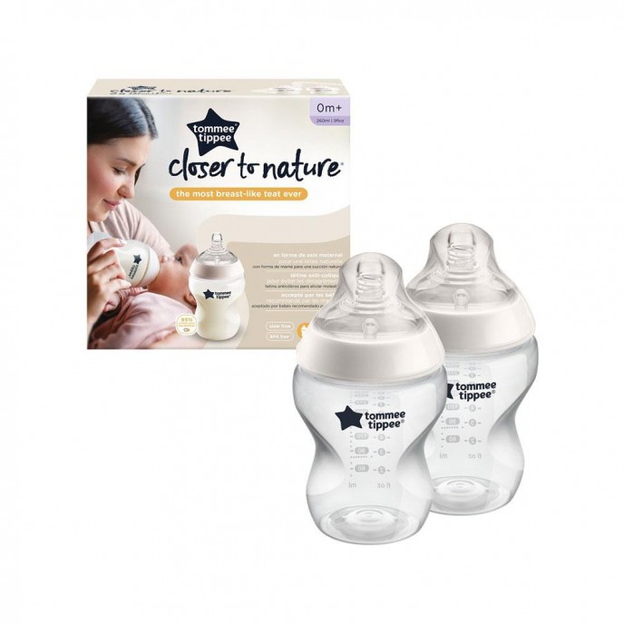 Tommee Tippee Bottle 260ml Twin Pack 