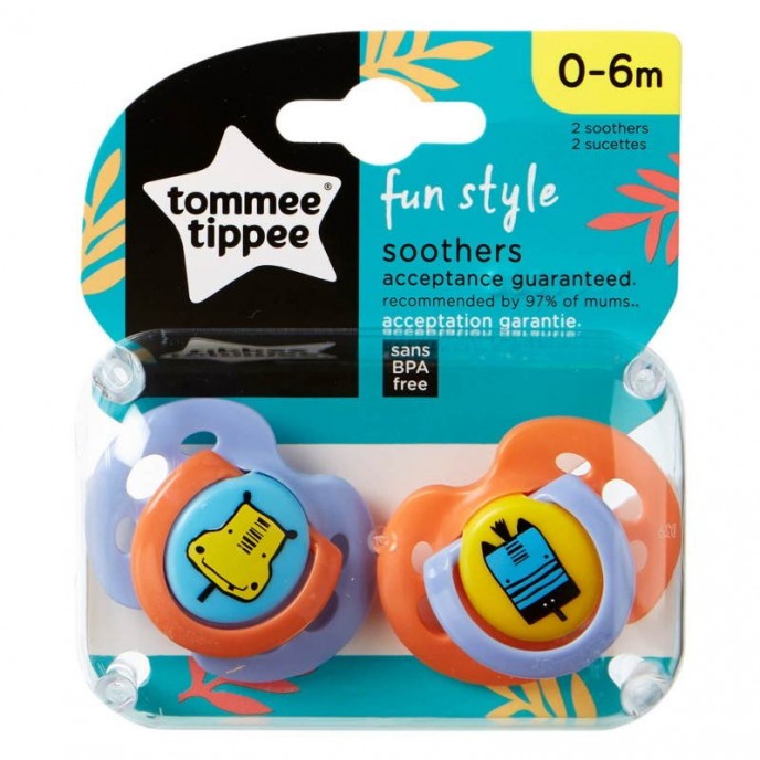 Tommee Tippee Soothers 0-6m Fun Time