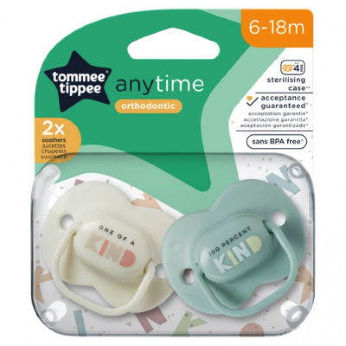 Tommee Tippee Soothers 6-18m Any Time