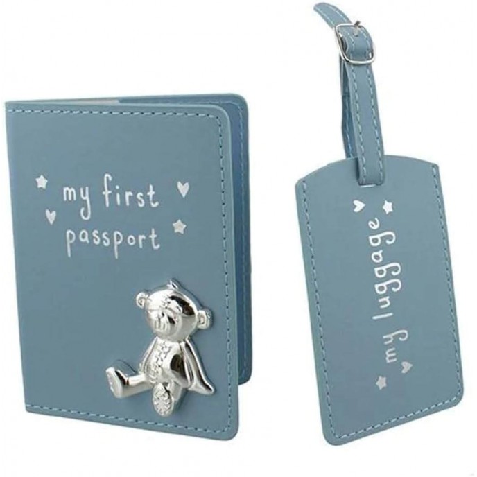 Bambino My First Passport And Lugagge Tag Blue