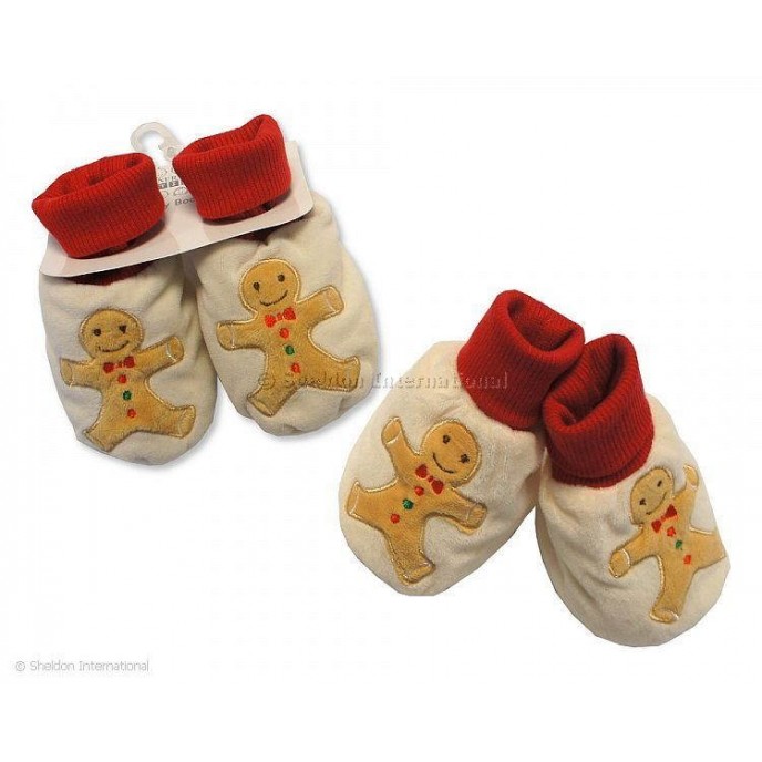 Christmas Booties Gingerbread man