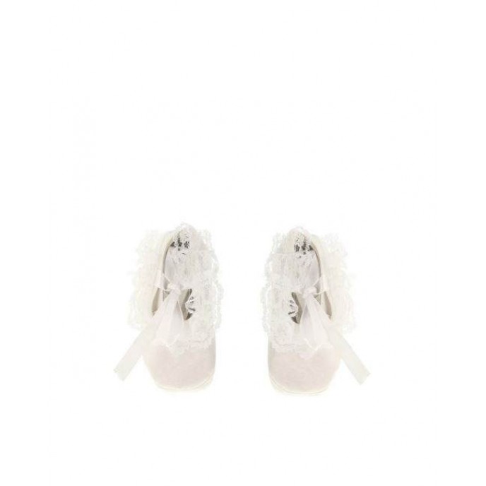 Satin Shoes Girl White