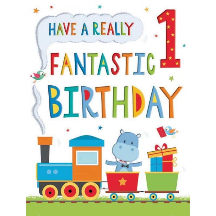 Card Birthday 1 Today Train