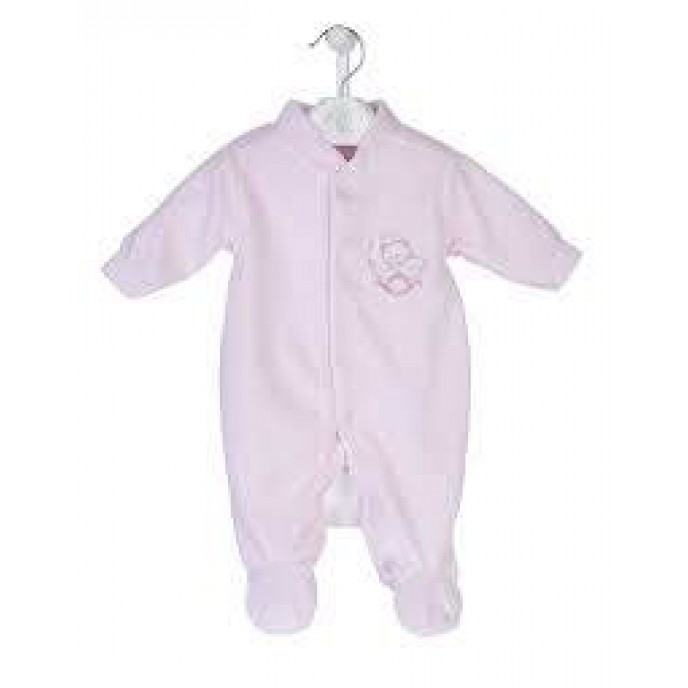 Dandelion Velour Sleepsuit Rock A Bye