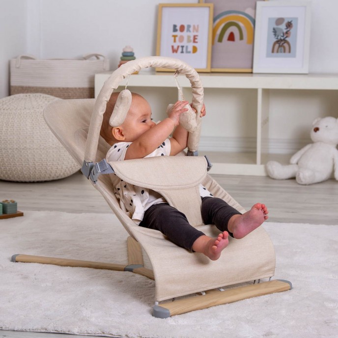 Red Kite Bouncer Baya Oatmeal & Wood