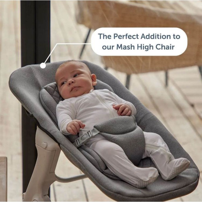 Baby Elegance Newborn Seat for Mash Highchair Grey-White