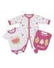 Newborn Set Organic Cotton 3pc Pink So Sweet 0m