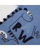 Babygrow Organic Velour Blue Dino Rawr 0m