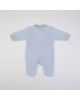 Babygrow Velour Blue Elephant 0m