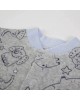 Babygrow Velour Grey Elephant 1m