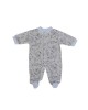 Babygrow Velour Grey Elephant 1m