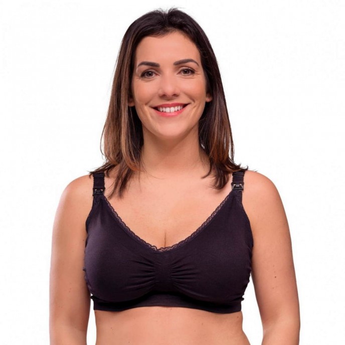 Carriwell Nursing Bra Padded with Carri-Gel Black X-Large