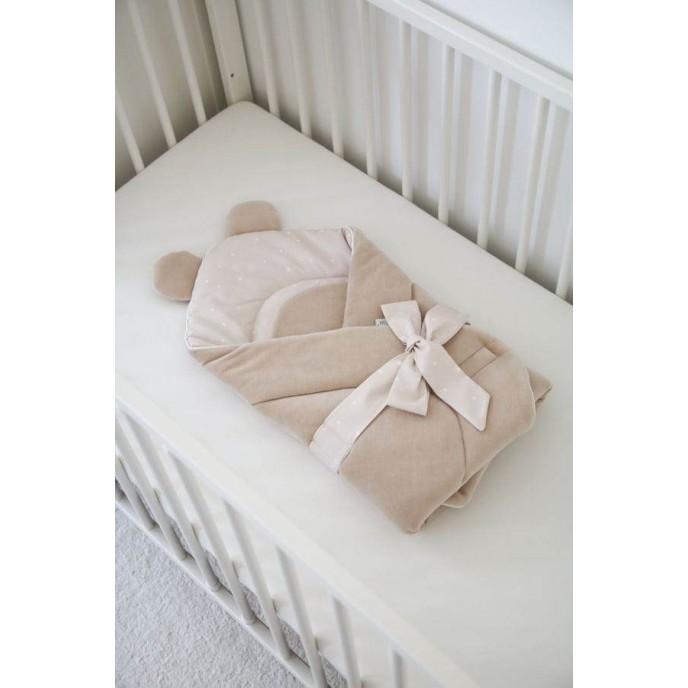 Tiny Star Babyhorn Swaddle Blanket Dots Beige