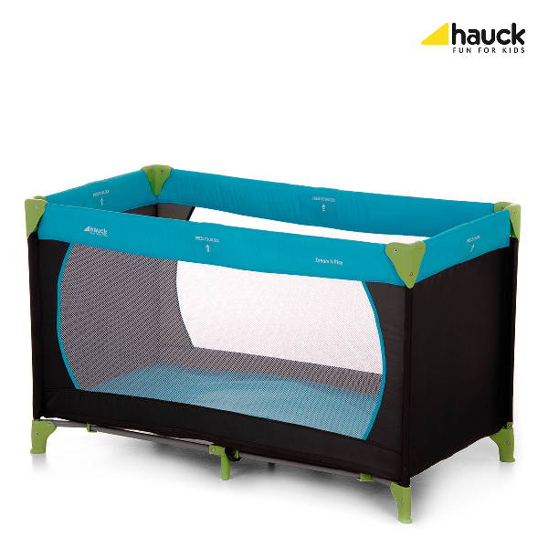 NEW HAUCK DREAM N PLAY TRAVEL COT PLAYPEN IN WATER BLUE