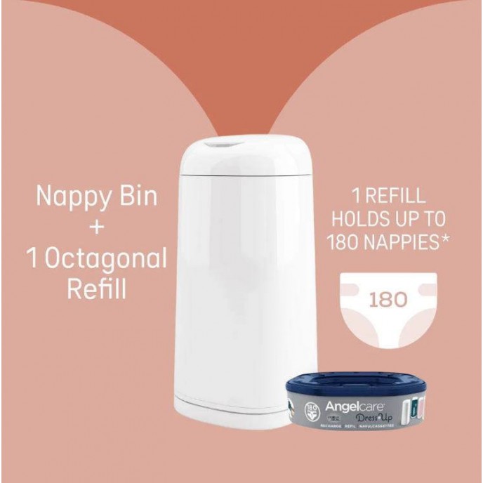 Angelcare Nappy Bin Dress Up Octagonal