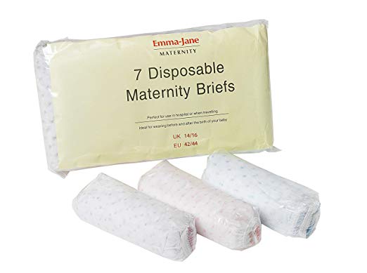 ✓ Maternity Knickers Disposable Cotton Hospital Briefs Breathable Pants 5pk  M