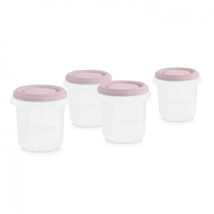 Miniland Storage Pots 4pc Blush