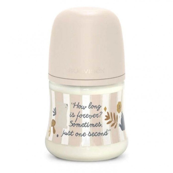 Suavinex Bottle 150ml Wonderland Pink Text