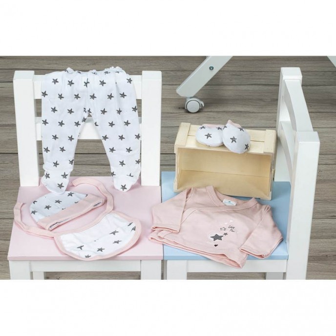 Interbaby Gift Set 5pc Love You Pink