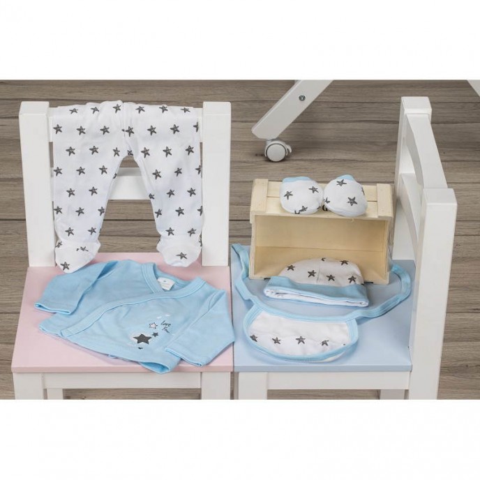 Interbaby Gift Set 5pc Love You Blue