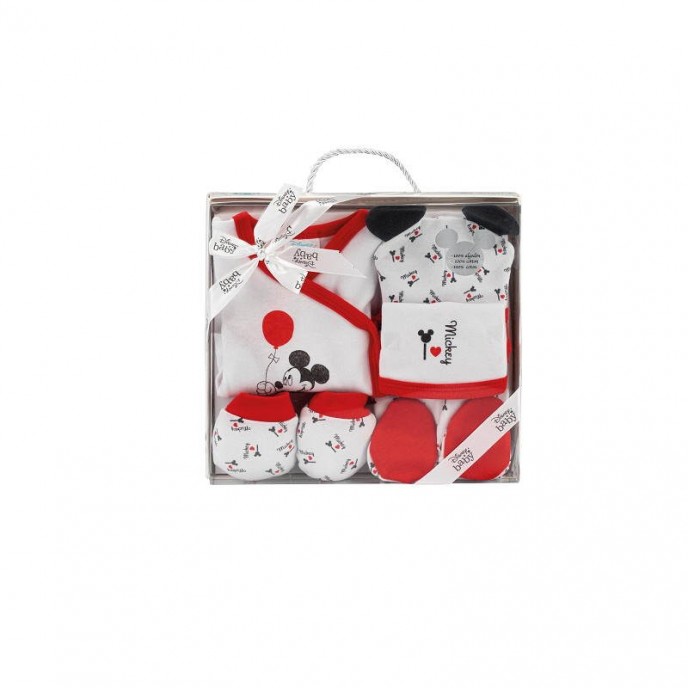 Interbaby Gift Set 5pc Mickey Red