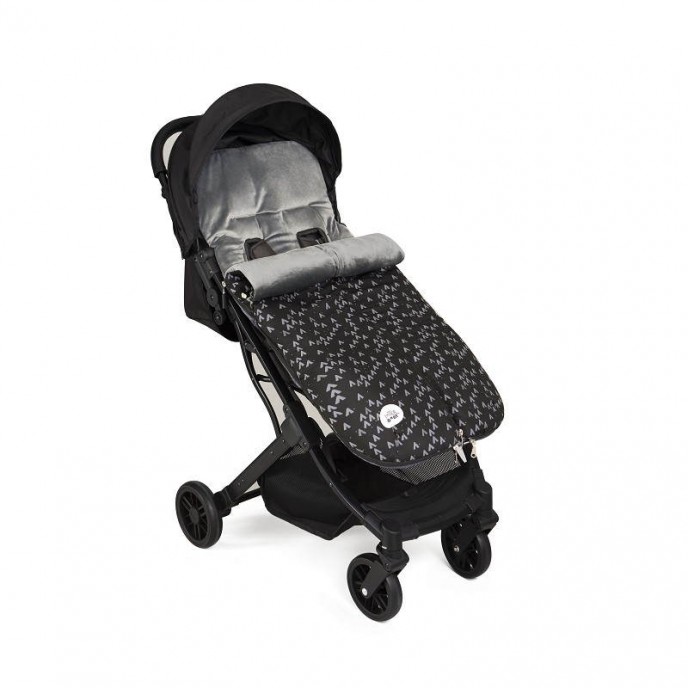 Interbaby Footmuff Fleece Mountain Black