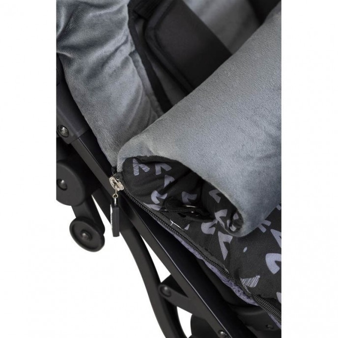 Interbaby Footmuff Fleece Mountain Black