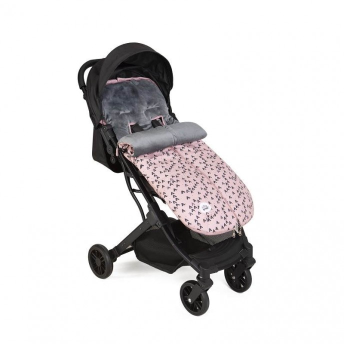 Interbaby Footmuff Fleece Mountain Pink