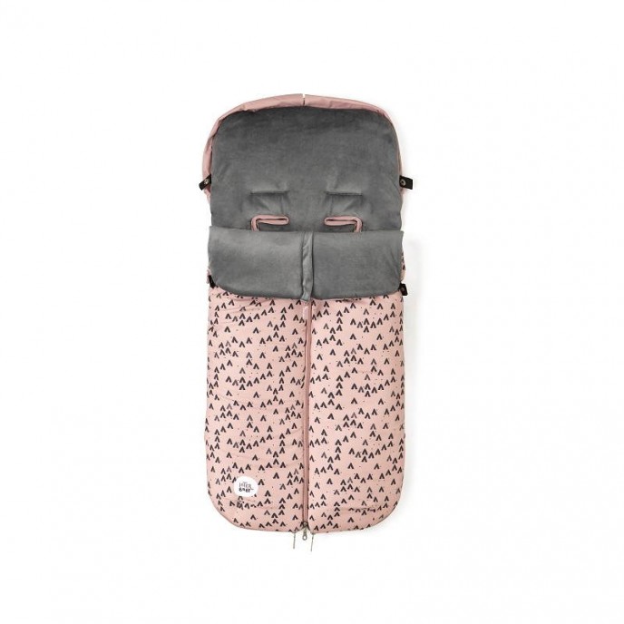 Interbaby Footmuff Fleece Mountain Pink