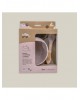 Interbaby Silicone Suction Bowl with Spoon Pink