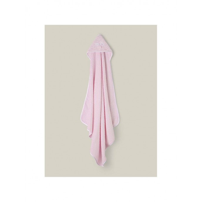 Interbaby Hooded Towel Mon Petit Pink