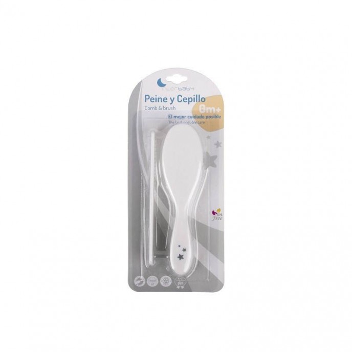 Interbaby Brush and Comb Set White