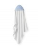 Interbaby Hooded Towel Apron Waffle White Blue