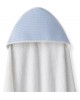 Interbaby Hooded Towel Apron Waffle White Blue