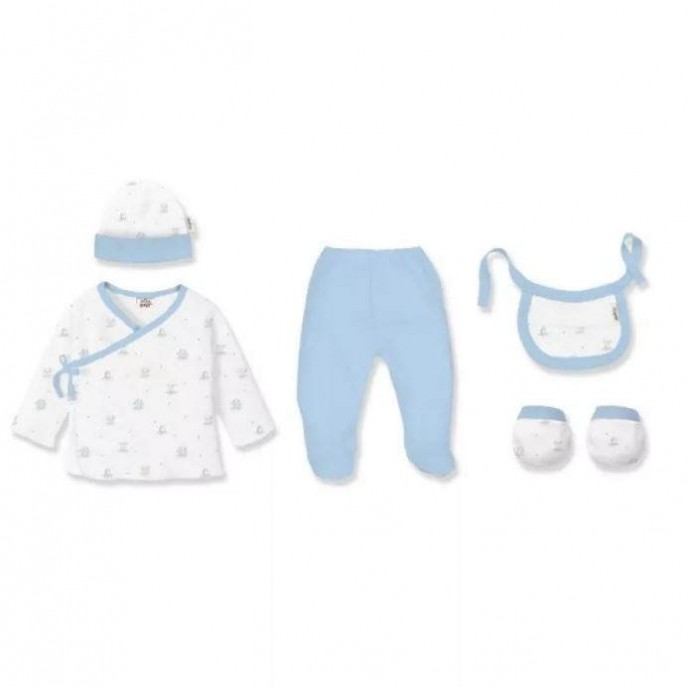 Interbaby Gift Set 5pc Bear Blue