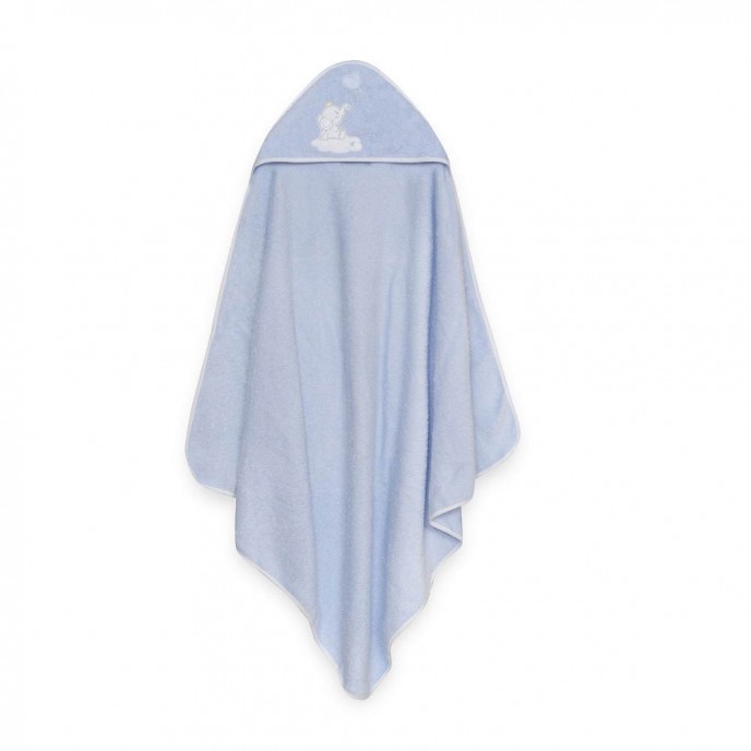 Interbaby Hooded Towel Elephant Blue