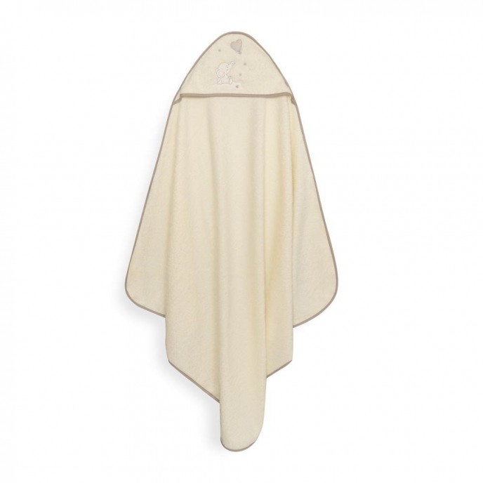 Interbaby Hooded Towel Elephant Beige