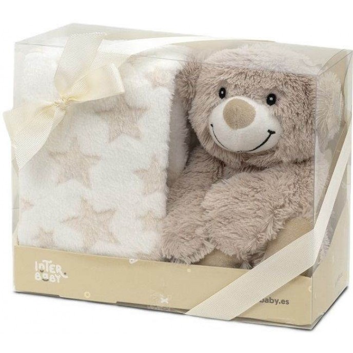 Interbaby Blanket and Plush Teddy Beige