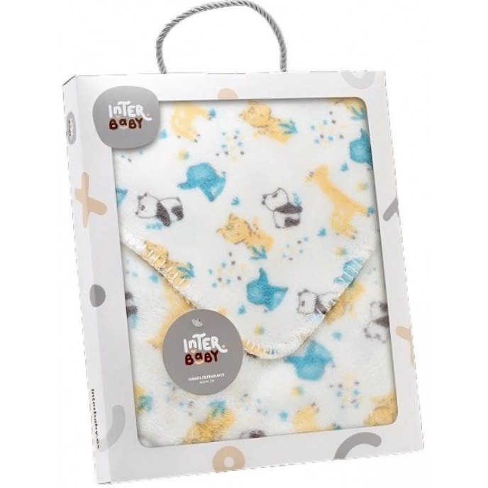 Interbaby Fleece Blanket Animals