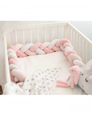 Braid-Shaped Cotton Cot Bumper Mimi - Benlemi