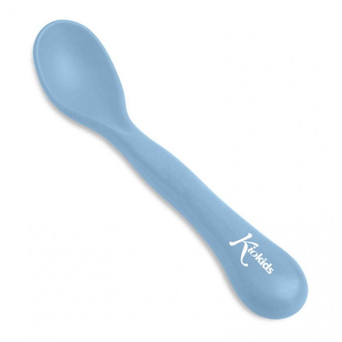 Kiokids Silicone Large Spoon 6m Blue