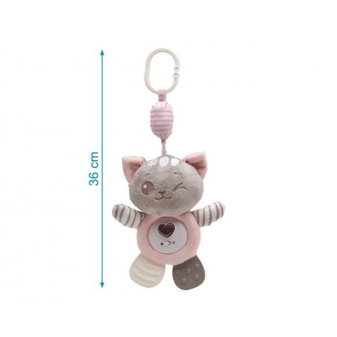 Kiokids Plush toy with Music Cat Pink