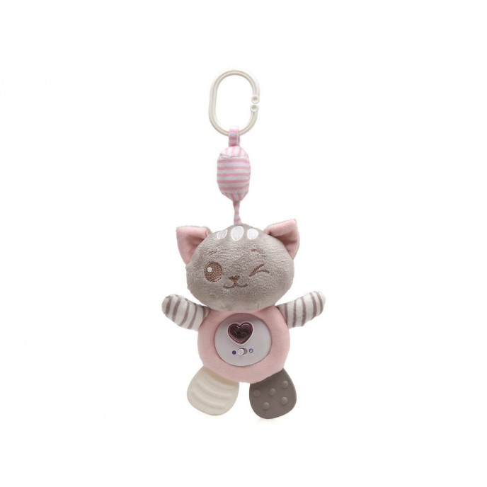 Kiokids Plush toy with Music Cat Pink