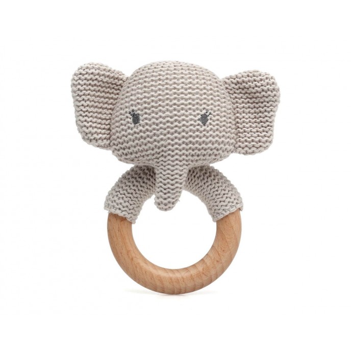 Kiokids Rattle Elephant Grey