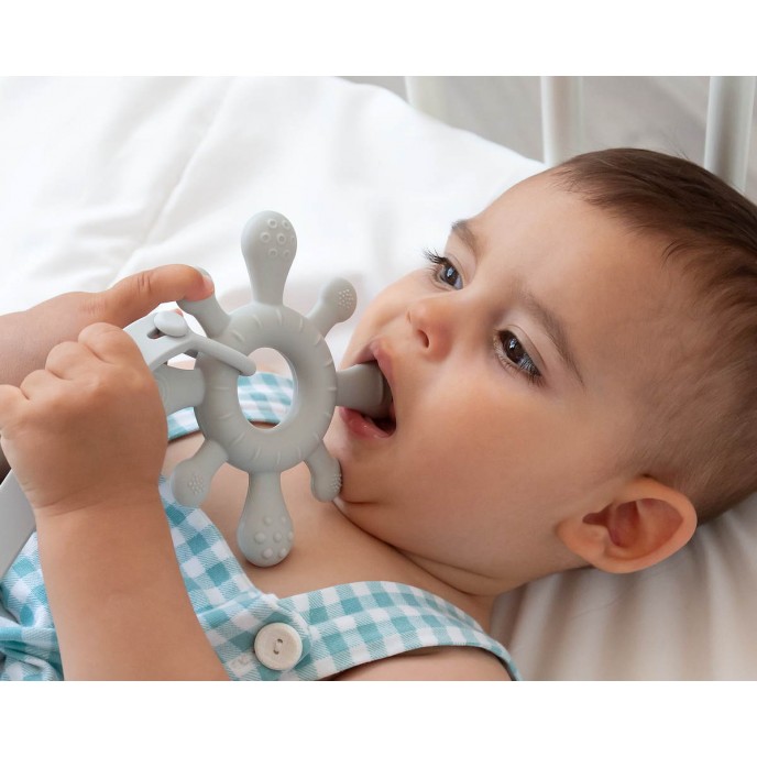 Kiokids Silicone Teether Grey